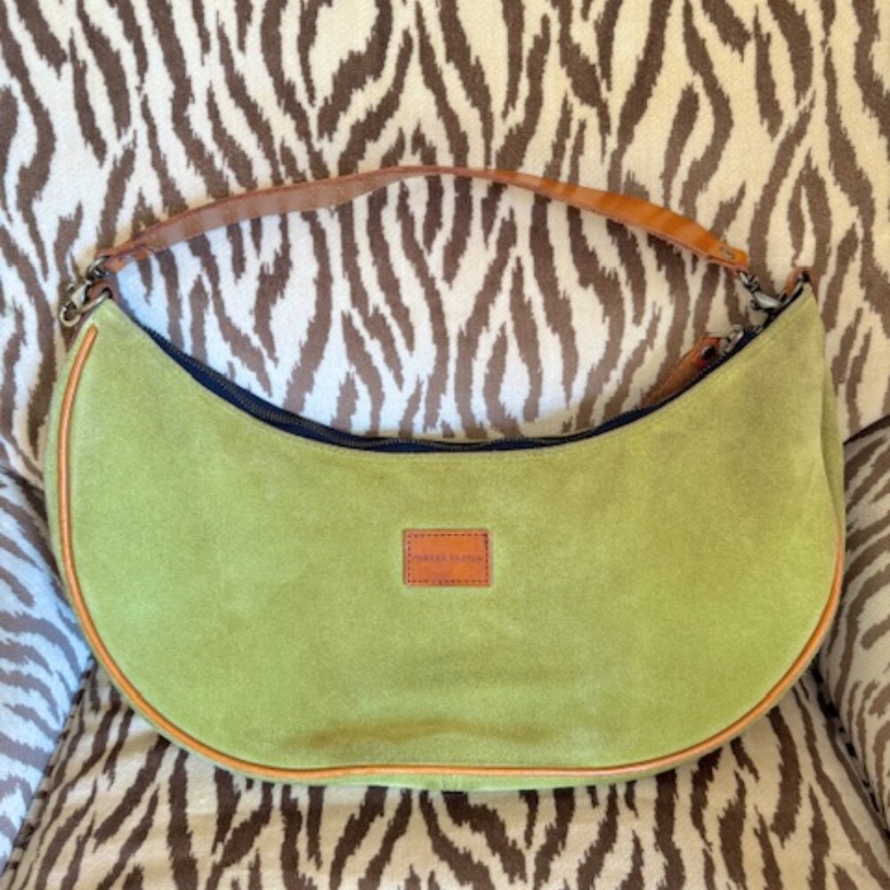 Parker Thatch Luna Avocado Suede Bag